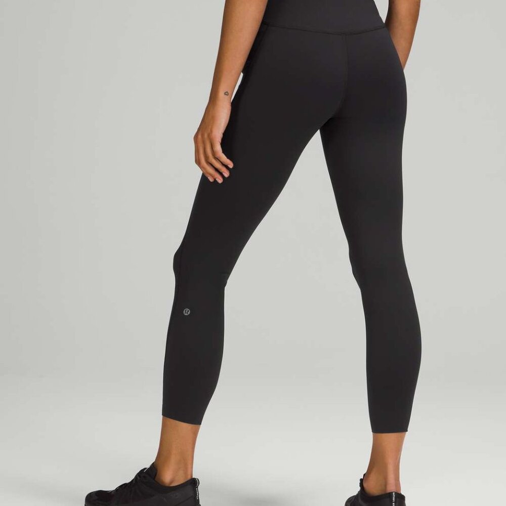 NWT Lululemon Womens Size 6 Black 25" Base Pace High Rise Tight Leggings